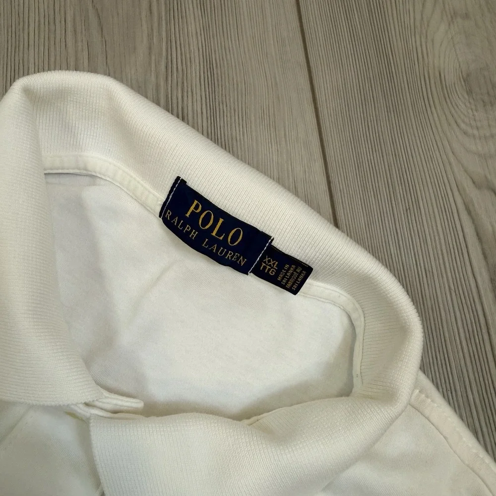 Polo‎ Ralph Lauren POLO Shirt White Mens XXL Classic Fit Short Sleeve READ